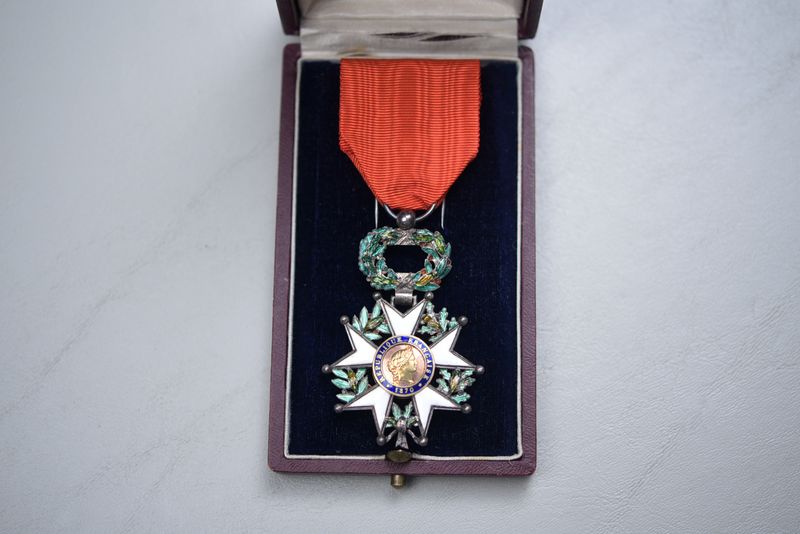 WWI FRENCH LEGION OF HONOR CHEVALIER IN TITLED CASE