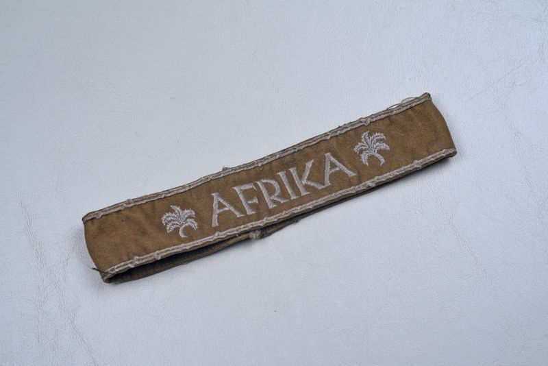 WWII GERMAN 'AFRIKA' CUFF TITLE - UNIFORM REMOVED