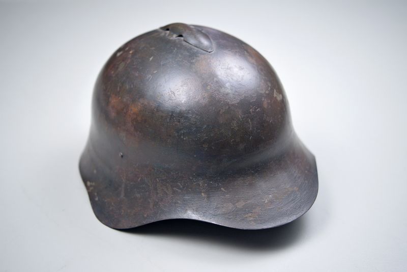 WWII SOVIET RUSSIAN MODEL SSh 36 HELMET w/COMPLETE SOCK LINER &amp; CHINSTRAP