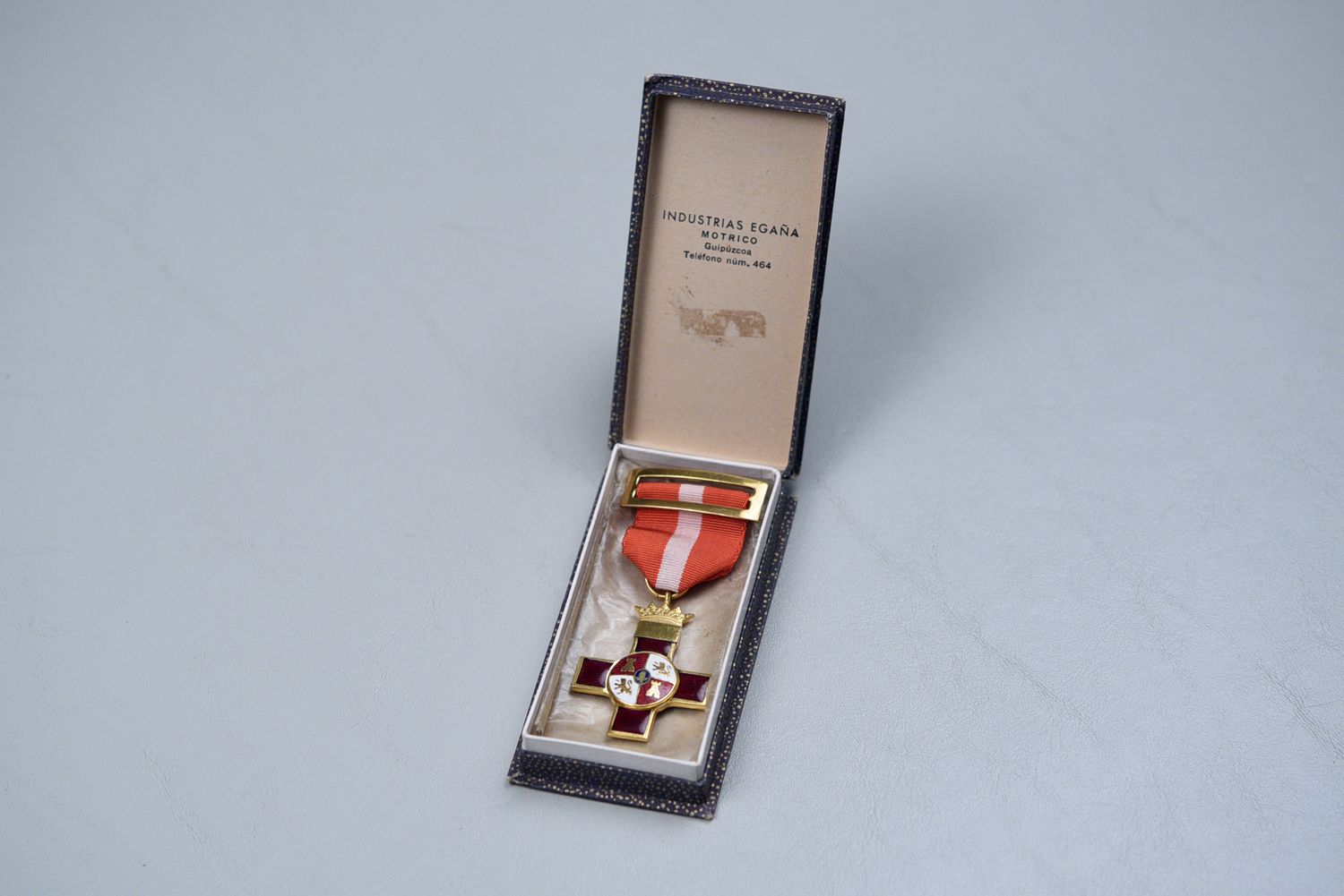 SPANISH 1936-1939 CIVIL WAR MERIT CROSS W/RED DISTINCTION IN BOX