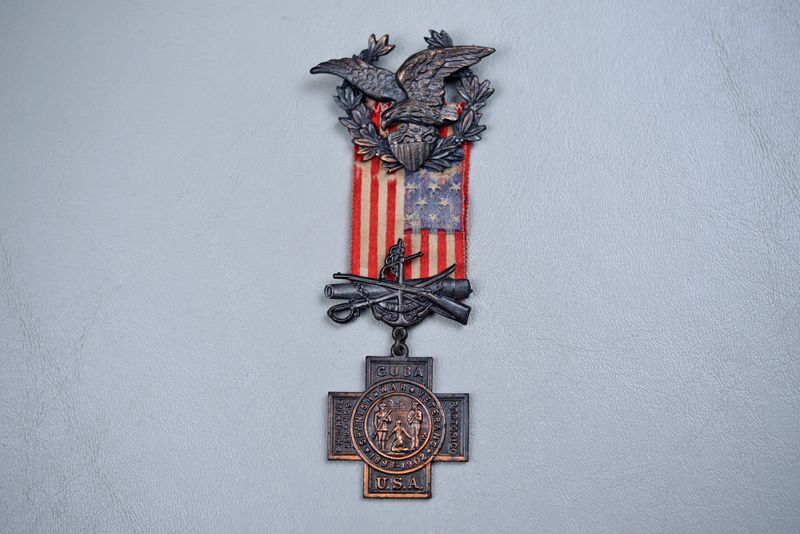 SPANISH AMERICAN WAR/FIRST WORLD WAR VETERAN’S 9-CAMPAIGN MEDAL GROUP