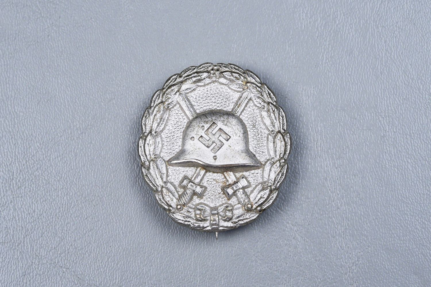 WWII GERMAN MODEL 1936 &#39;SPANISH WOUND&#39; BADGE IN SILVER - FROSTED GEM, MINT