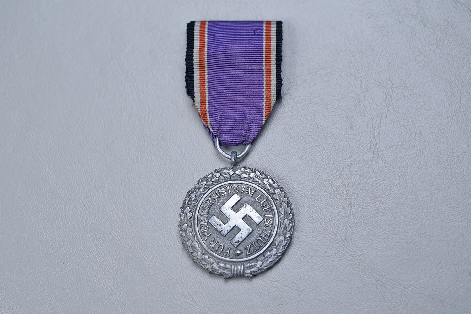 WWII GERMAN LUFTSCHUTZ SERVICE MEDAL 2nd CLASS w/RIBBON