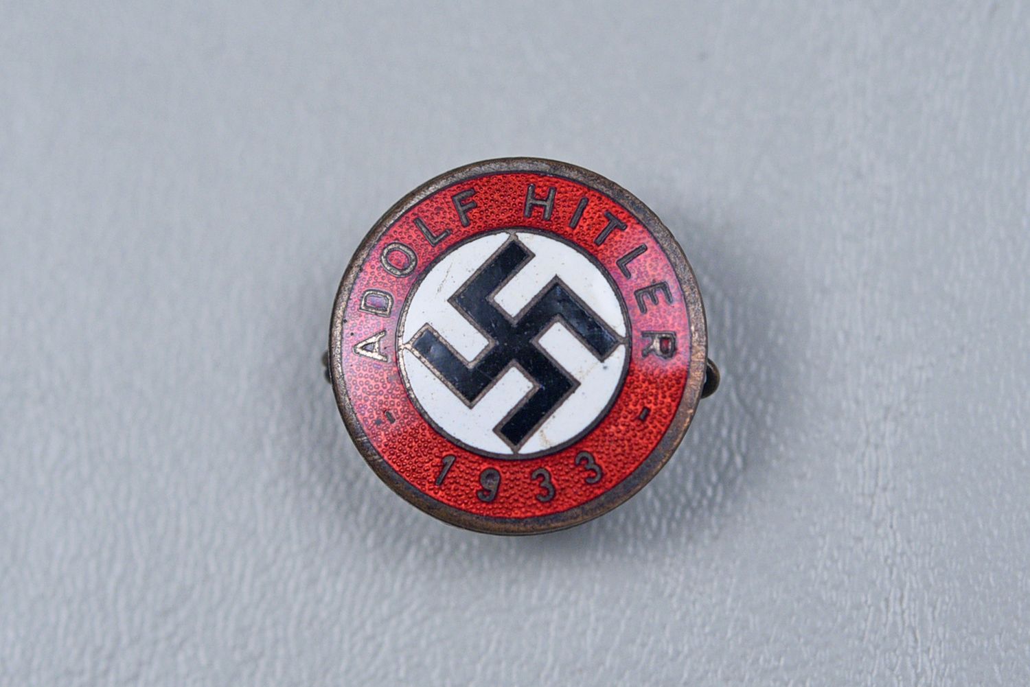 WWII GERMAN 1933 ADOLF HITLER NSDAP ENAMELED PARTY PIN