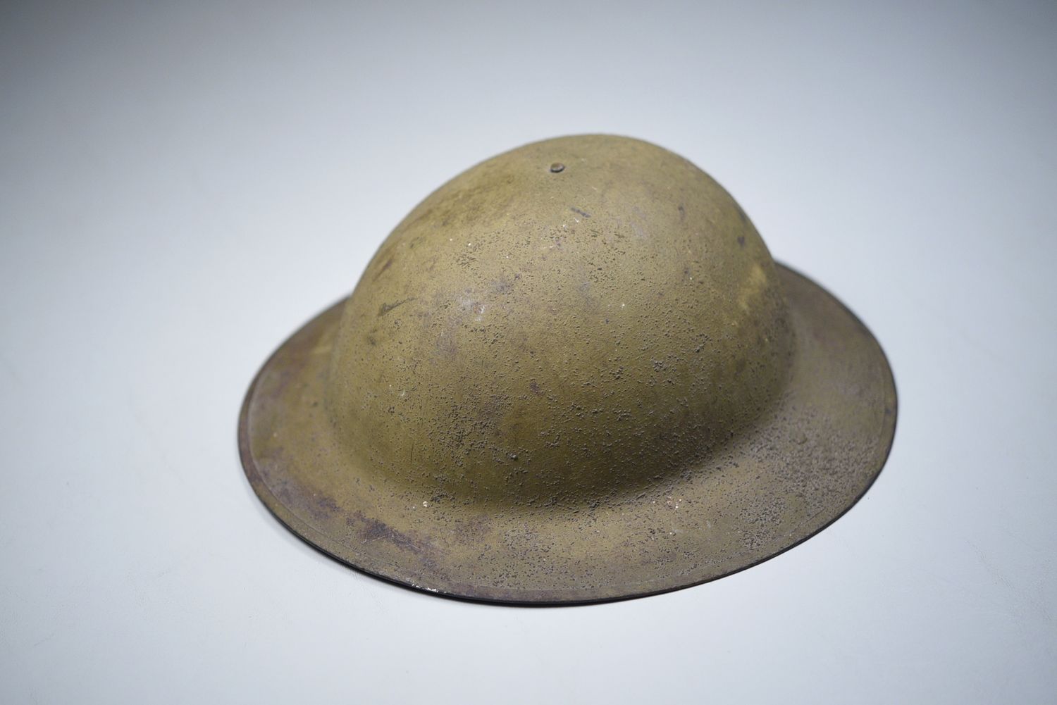 WWI U.S. MODEL 1917 DOUGH BOY HELMET COMPLETE w/LINER &amp; STRAP – BRITISH MADE