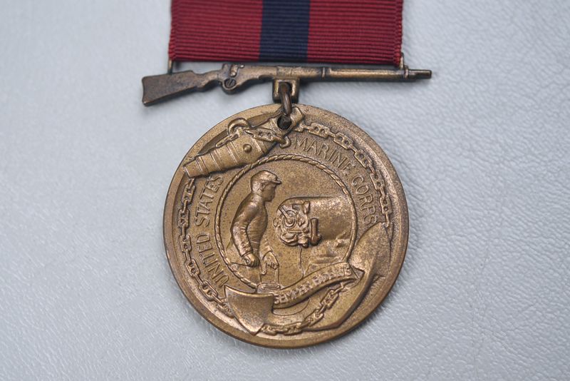 post-WWI U.S. MARINE CORPS GOOD CONDUCT MEDAL 1919 - 1921 w/ENGRAVED NAME