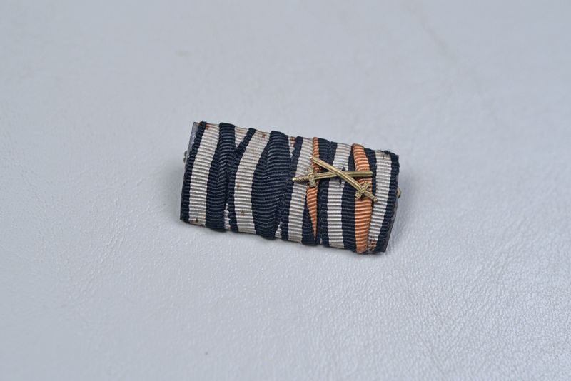 WWI GERMAN 1914 IRON CROSS/HINDENBURG HONOR CROSS RIBBON BAR - DOUBLE DRAPED WWI GERMAN 1914 IRON CROSS/HINDENBURG HONOR CROSS RIBBON BAR - DOUBLE DRAPED