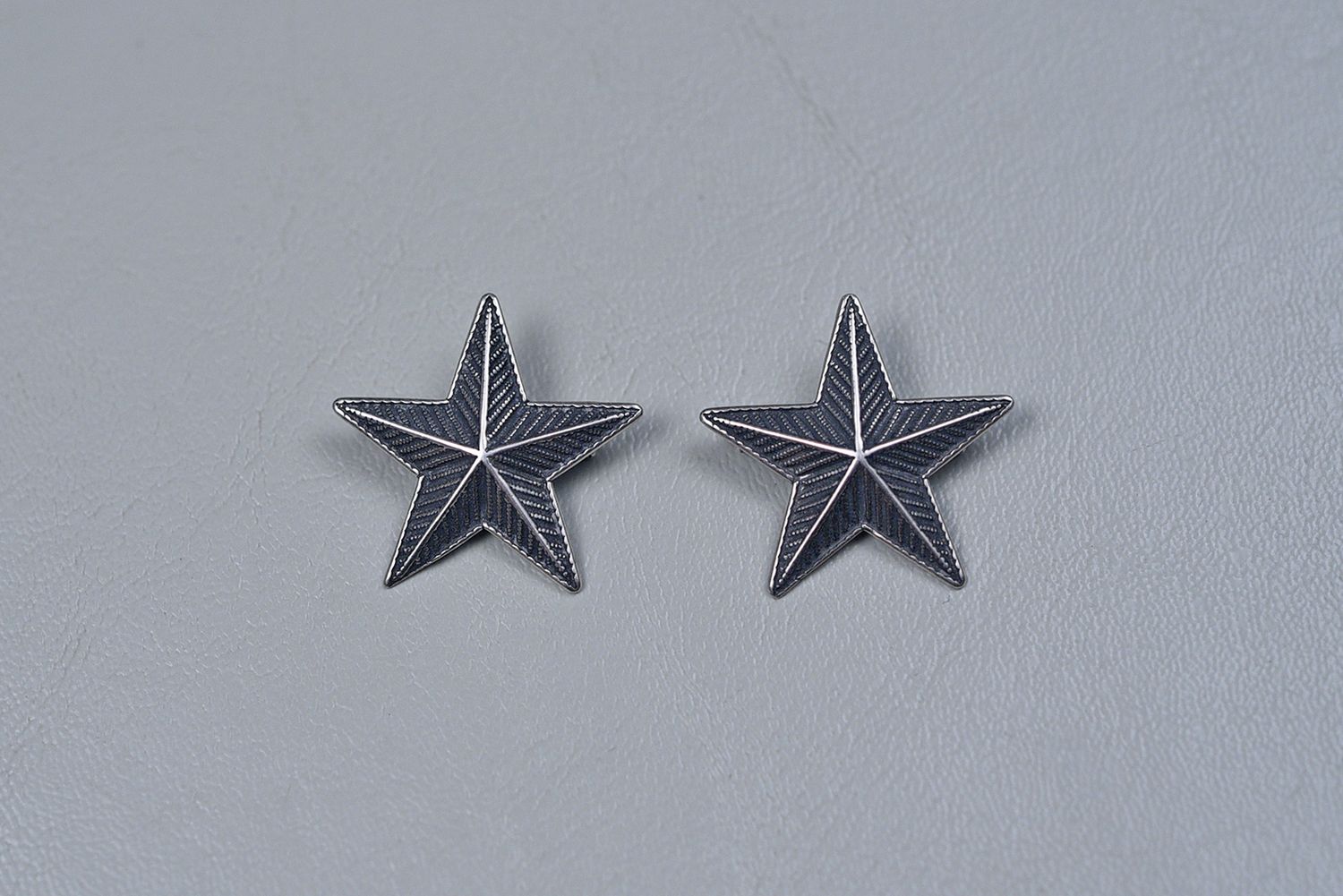 WWII U.S. BRIGADIER GENERAL&#39;S FAUX EMBROIDERED STARS - PAIR