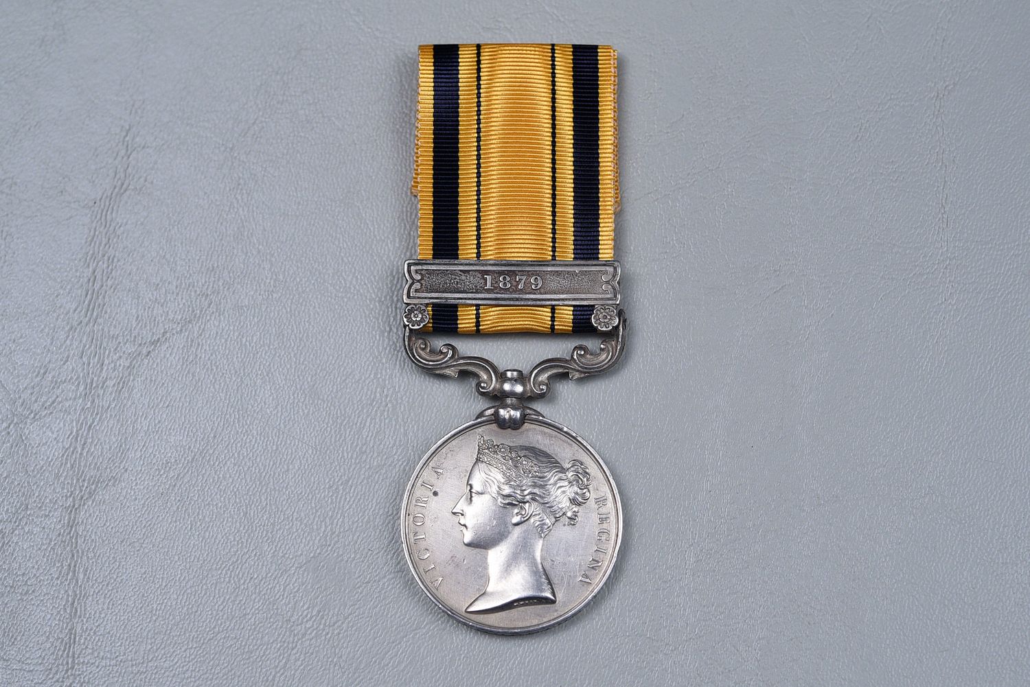 BRITISH VICTORIAN SOUTH AFRICA 1877-1879 SERVICE MEDAL TO THE 24th FOOT - ZULU WAR