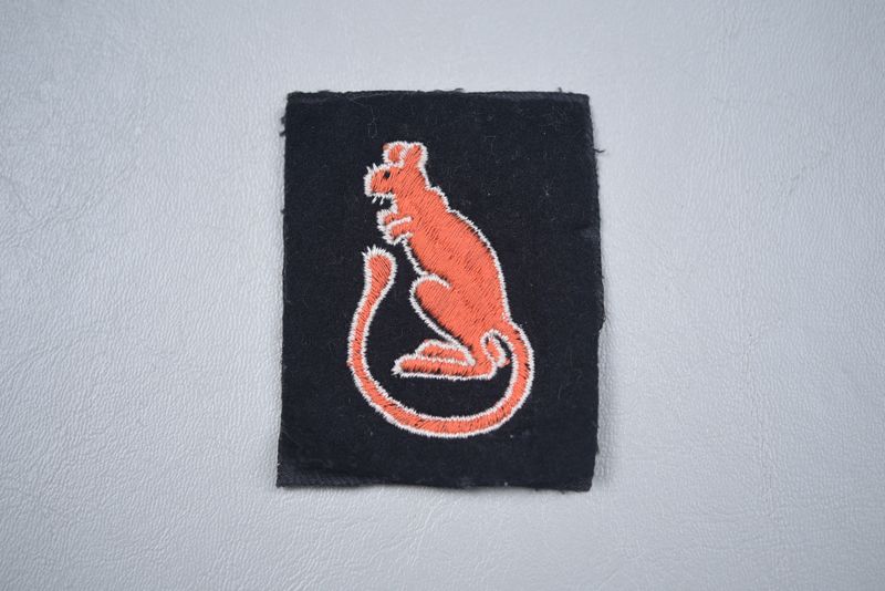 WWII BRITISH 7th ARMORED DESERT RATS SHOULDER FLASH WWII BRITISH 7th ARMORED DESERT RATS SHOULDER FLASH