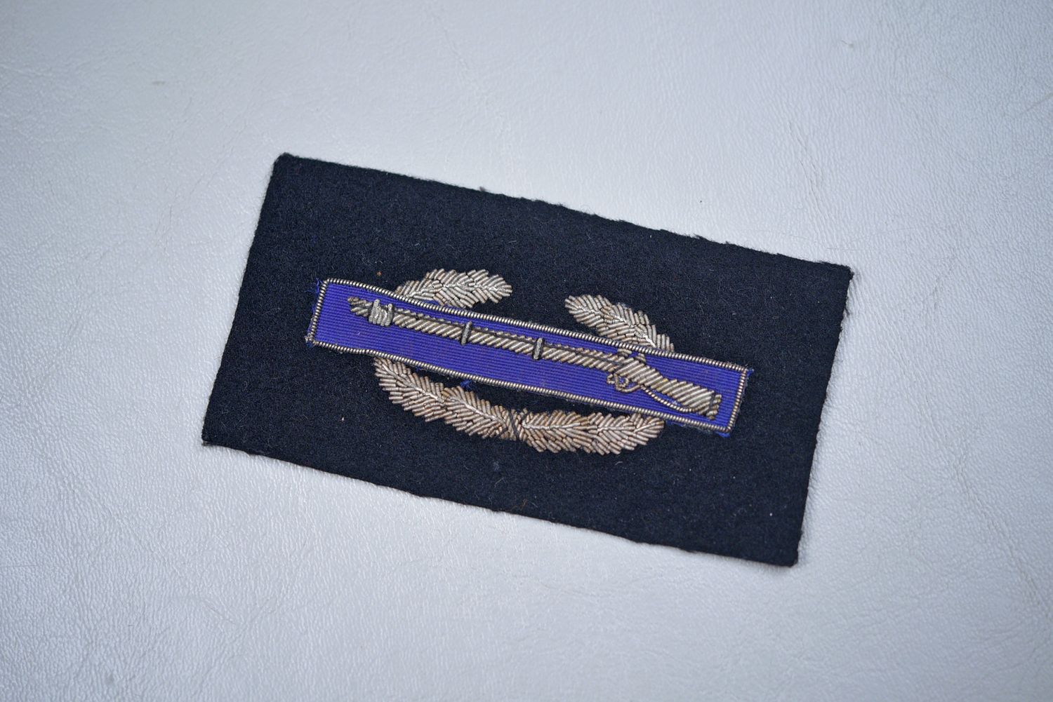 WWII U.S. ARMY COMBAT INFANTRY BADGE IN BULLION - GERMAN MADE