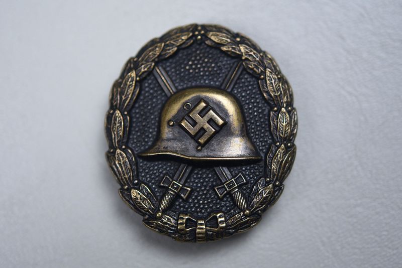 WWII GERMAN MODEL 1936 ‘SPANISH’ WOUND BADGE IN BLACK