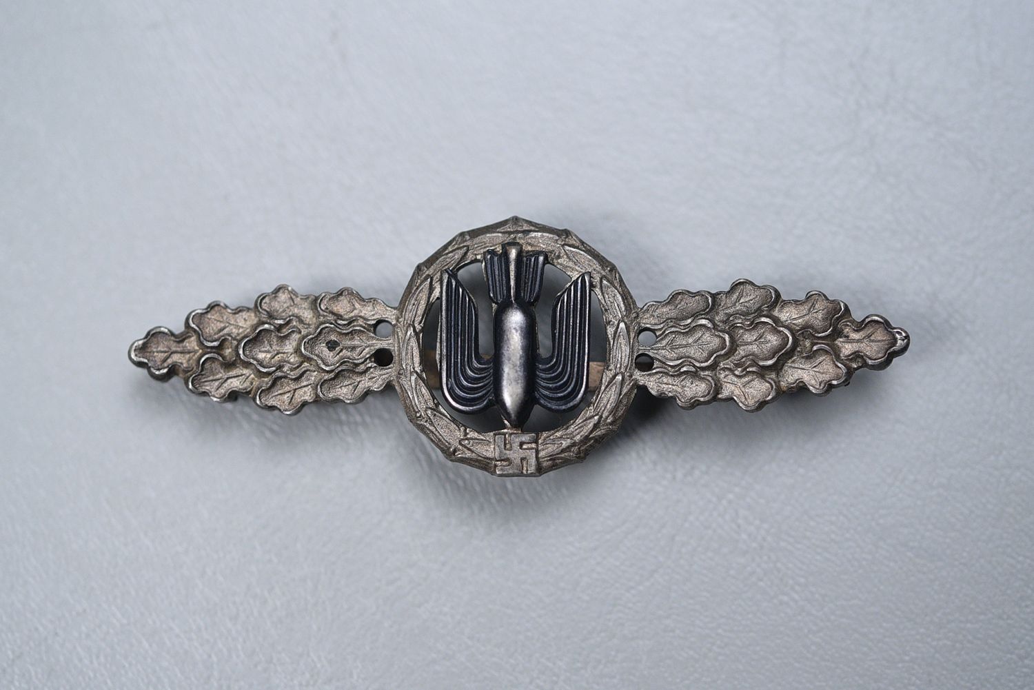 WWII GERMAN LUFTWAFFE BOMBER FLIGHT CLASP IN SILVER