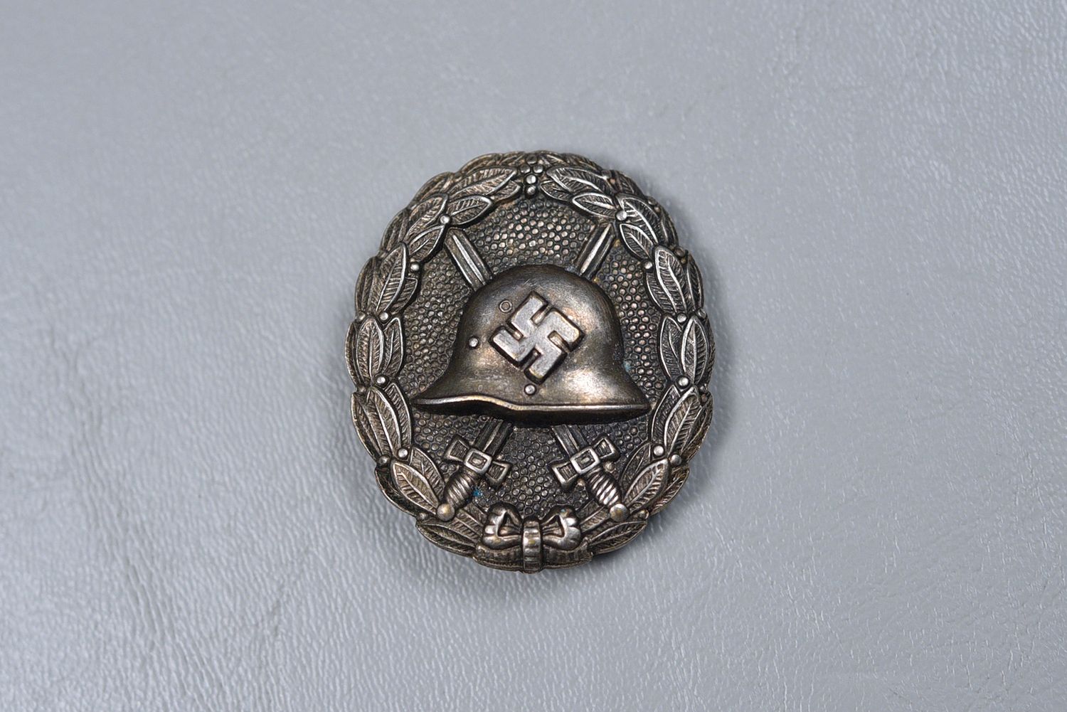 WWII GERMAN MODEL 1936 &#39;SPANISH&#39; WOUND BADGE IN SILVER