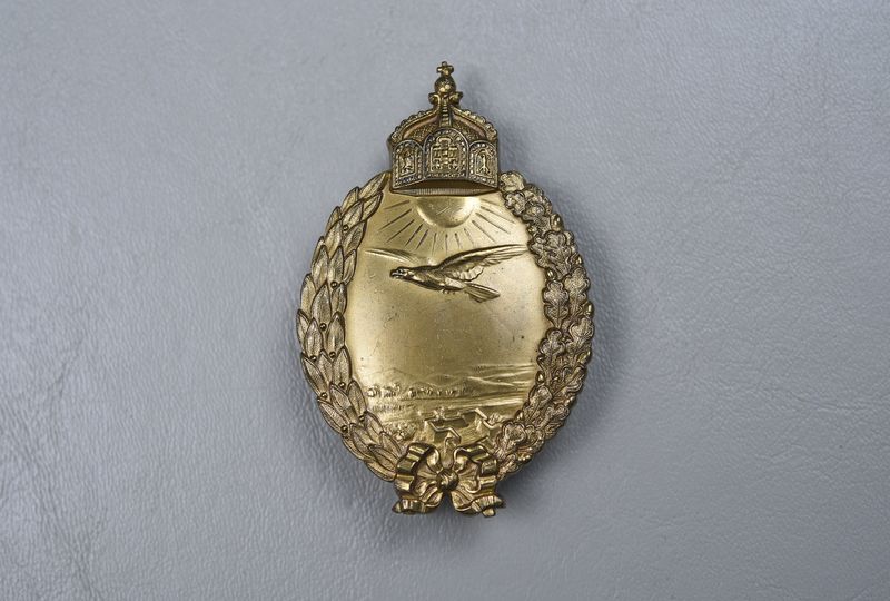 WWI GERMAN PRUSSIAN KAISERLICHE LAND PILOT BADGE QUADRANT MARKED