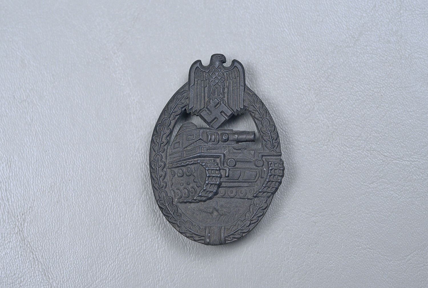 WWII GERMAN PANZER ASSAULT BADGE IN SILVER BY WEIDMANN