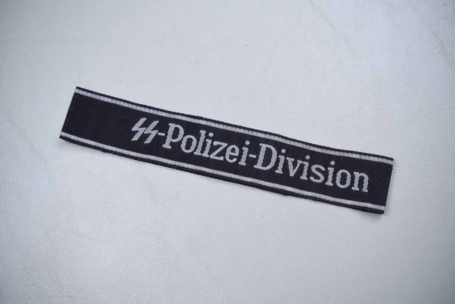 WWII GERMAN SS POLIZEI-DIVISION CUFF TITLE - UNCUT