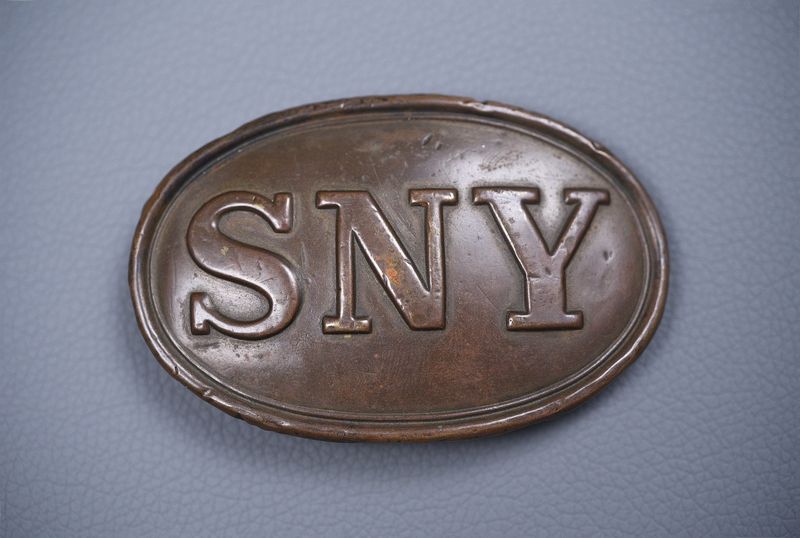 CIVIL WAR SNY BELT BUCKLE w/'PUPPY PAWS' - PERFECT, NON-EXCAVATED