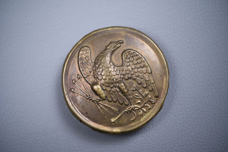 CIVIL WAR FEDERAL 'BURNSIDE' EAGLE BREAST PLATE - PERFECT, NON-EXCAVATED