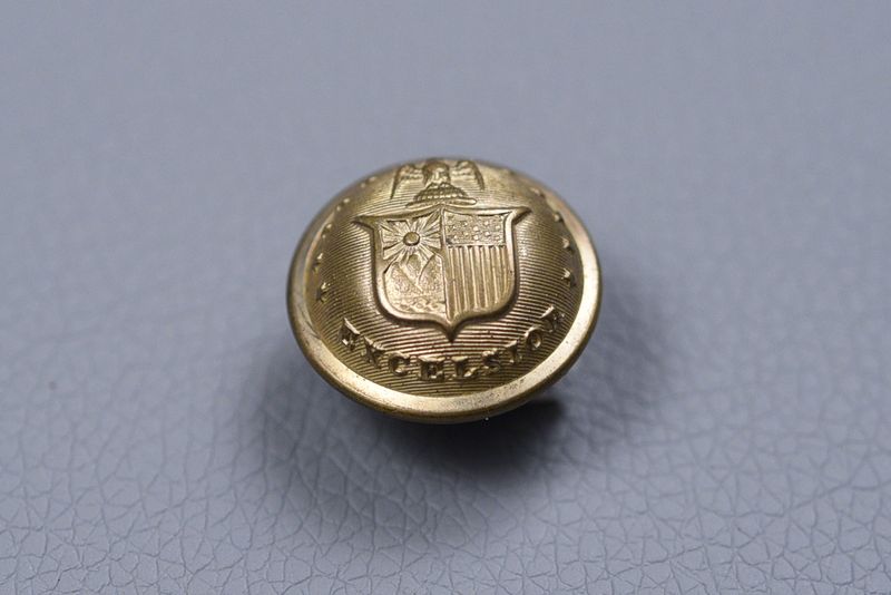 CIVIL WAR NEW YORK OFFICER STATE SEAL COAT BUTTON