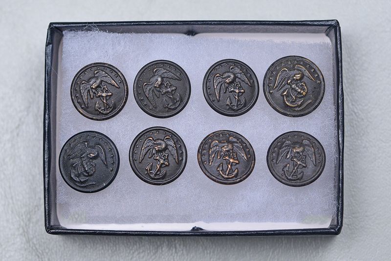 WWI U.S. MARINE CORPS SMALL BUTTON LOT OF 7 WWI U.S. MARINE CORPS SMALL BUTTON LOT OF 7