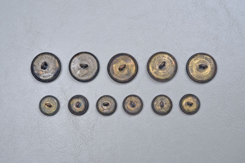 WWI U.S. ARMY BUTTON LOT - 5 LARGE, 6 SMALL