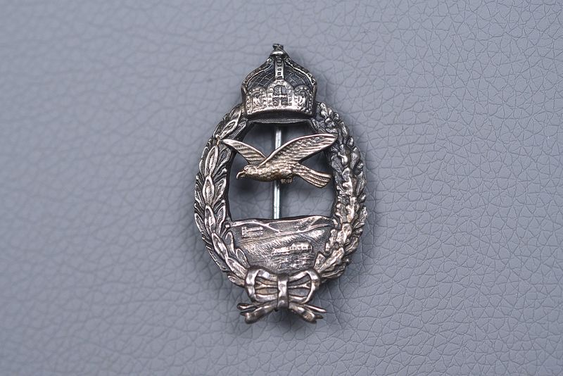 WWI IMPERIAL GERMAN PRUSSIAN COMMEMORATIVE PILOT'S BADGE - PRINTZEN