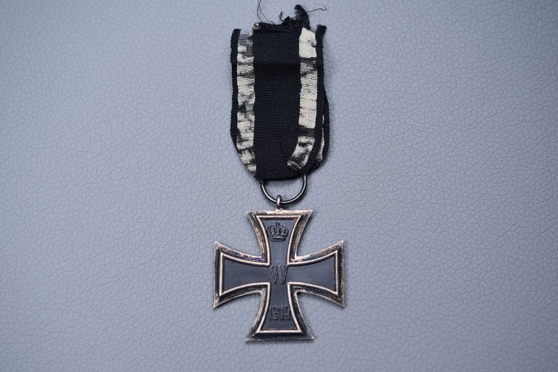 WWI GERMAN 1914 IRON CROSS 2nd CLASS ON RIBBON – MARKED ‘KO’ WWI GERMAN 1914 IRON CROSS 2nd CLASS ON RIBBON – MARKED ‘KO’