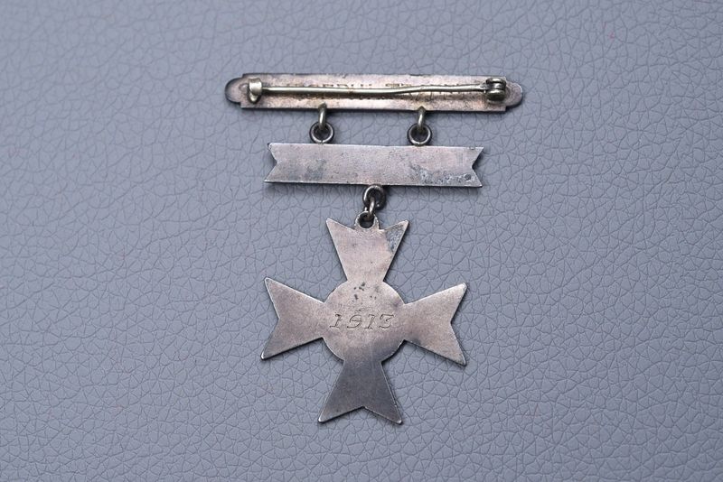 WWI U.S. MARINE CORPS SHARPSHOOTER BADGE w/DATED BAR-NAMED &amp; RESEARCH