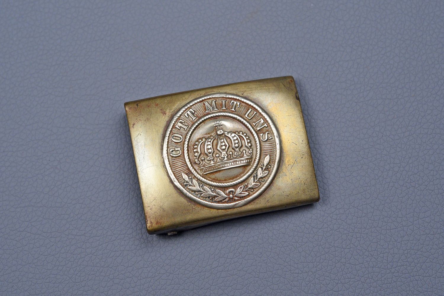 Pre-WWI GERMAN MODEL 1895 PRUSSIAN ENLISTED BELT BUCKLE - D.R.G.M. MARKED