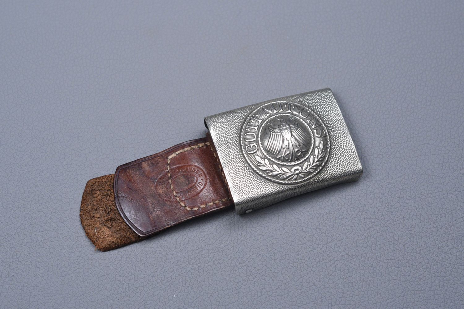 REICHSWEHR BELT BUCKLE w/TAB BY FRIEDRICH LINDEN, LÜDENSCHEID