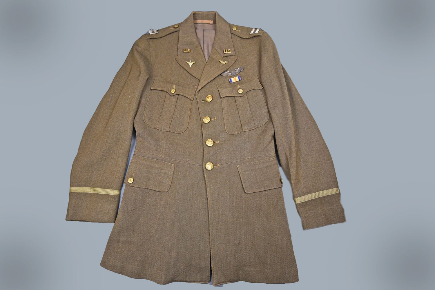 WWI U.S. POST-WAR ARMY AIR CORPS OFFICER UNIFORM JACKET w/INSIGNIA