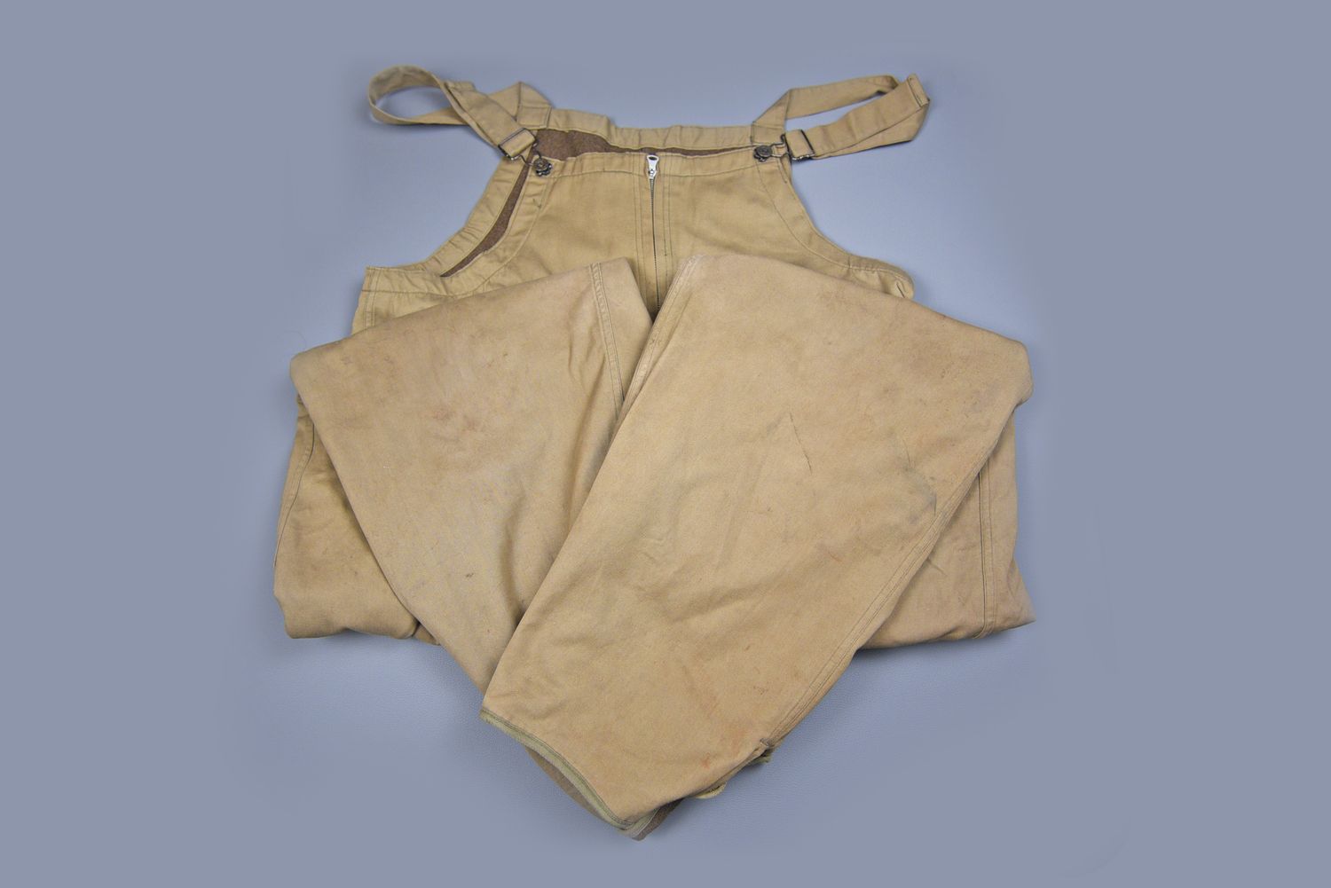 WWII U.S. TANKER'S BIB OVERALL TROUSERS - EXCELLENT