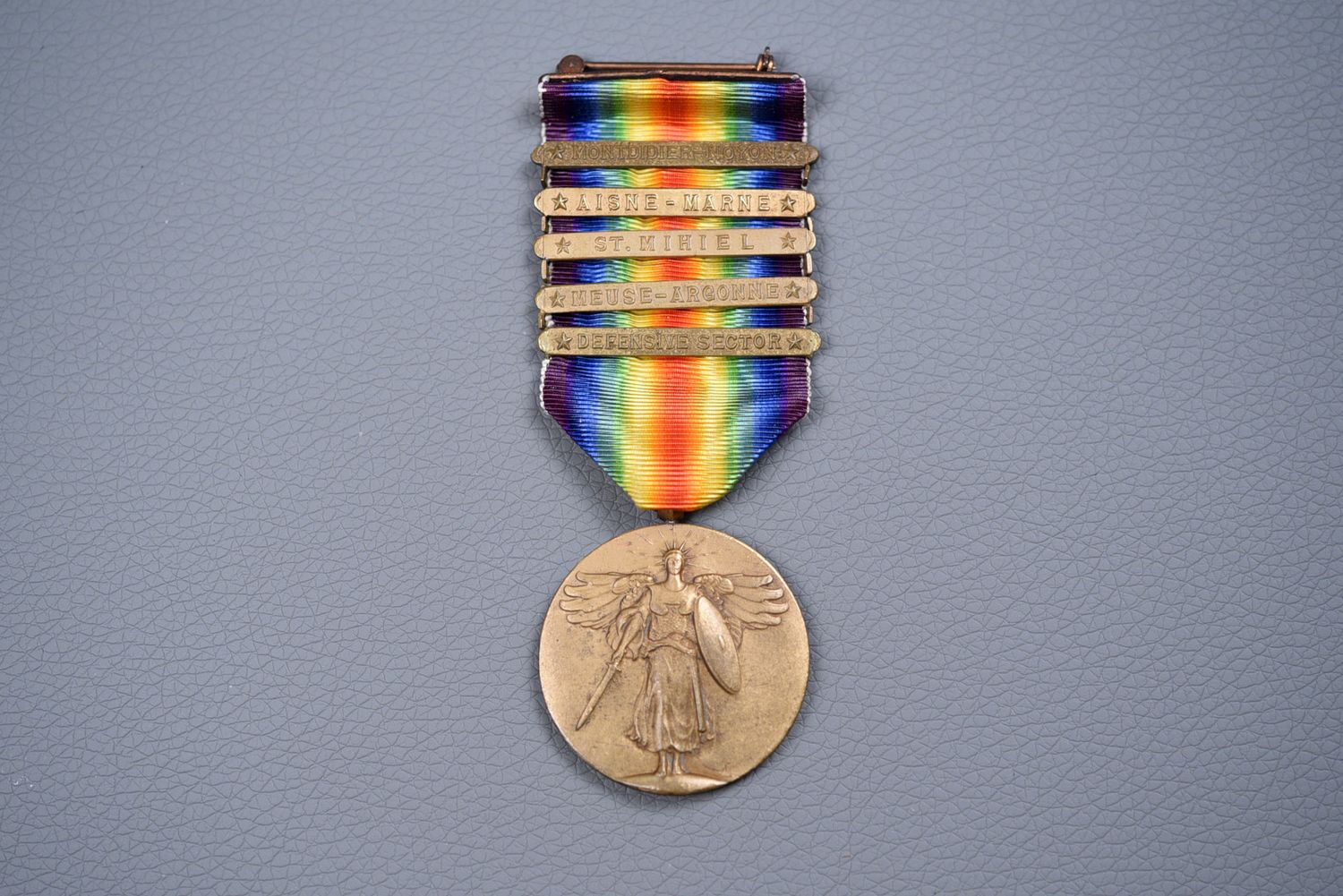 WWI U.S. VICTORY MEDAL w/5 BARS