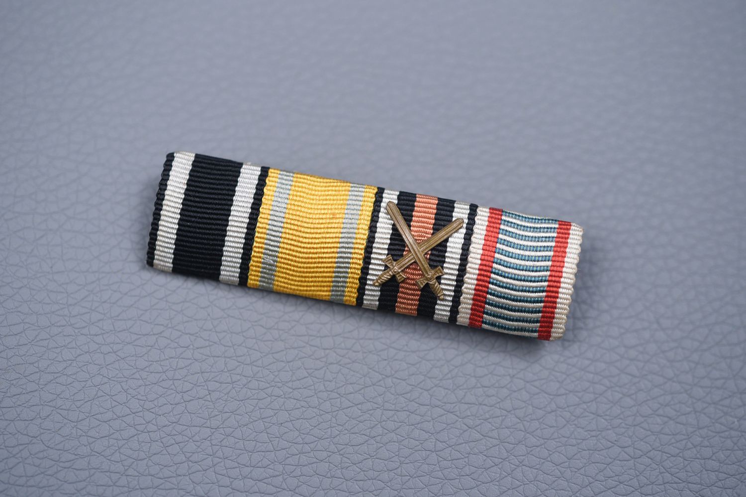 WWI GERMAN 1914 IRON CROSS 2nd CLASS 4-PLACE RIBBON BAR