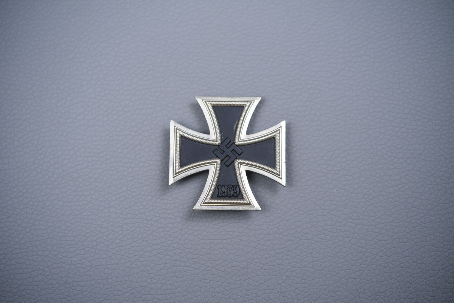WWII GERMAN 1939 IRON CROSS 1st CLASS BY OTTO SCHICKLE, PFORZHEIM – NEAR MINT