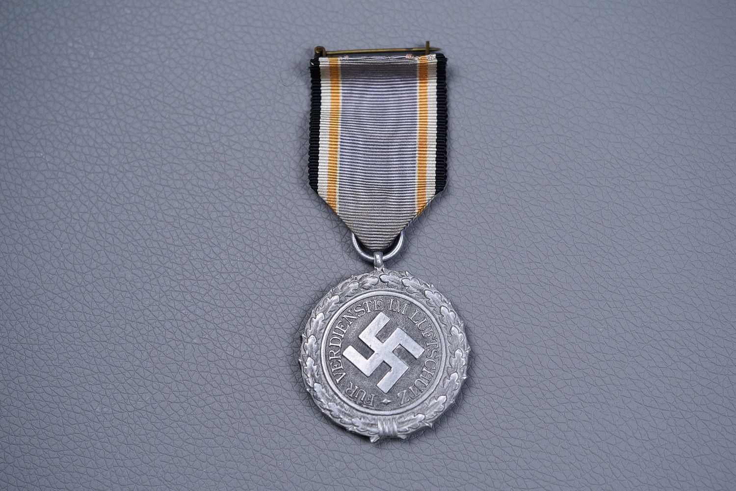 WWII GERMAN 1938 LUFTSCHUTZ SERVICE MEDAL 2nd CLASS w/RIBBON WWII GERMAN 1938 LUFTSCHUTZ SERVICE MEDAL 2nd CLASS w/RIBBON