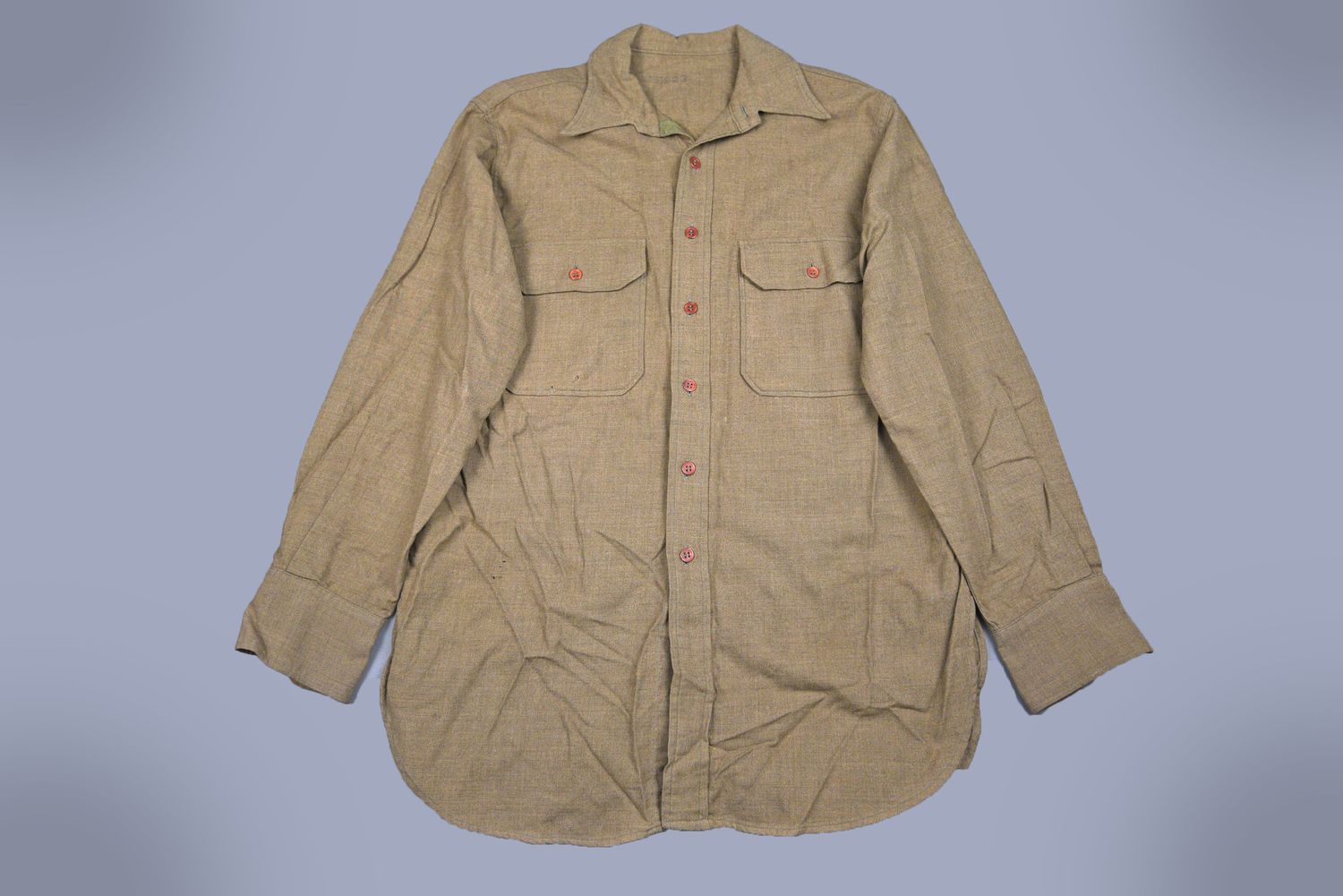 WWII U.S. ARMY ENLISTED FIELD SHIRT - OD BROWN WOOL WWII U.S. ARMY ENLISTED FIELD SHIRT - OD BROWN WOOL