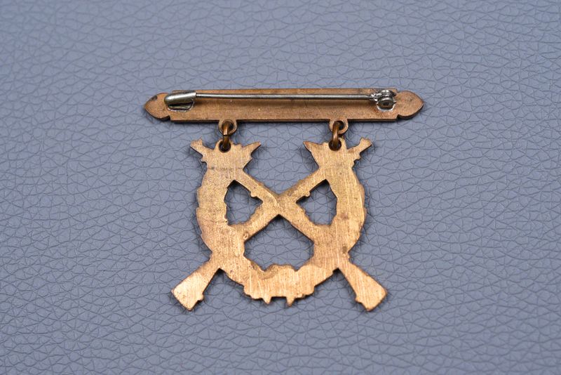 WWI U.S. ARMY NATIONAL GUARD EXPERT RIFLE BADGE - PIN BACK &amp; NEAR MIN