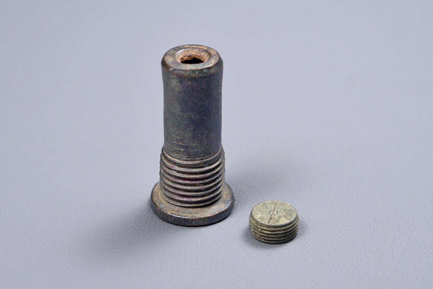 CIVIL WAR SCHENKL FUSE w/PLUG - DUG CIVIL WAR SCHENKL FUSE w/PLUG - DUG