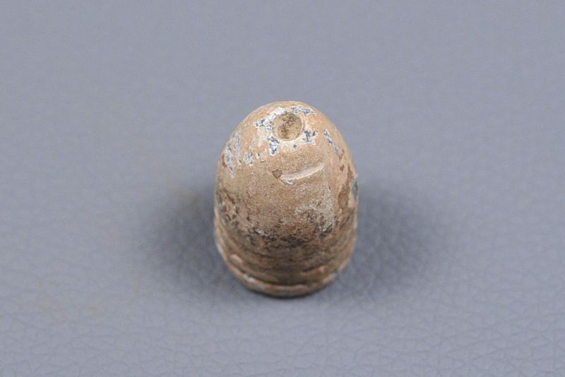 CIVIL WAR .69 CALIBER MINIE BALL, PULLED - COLD HARBOR
