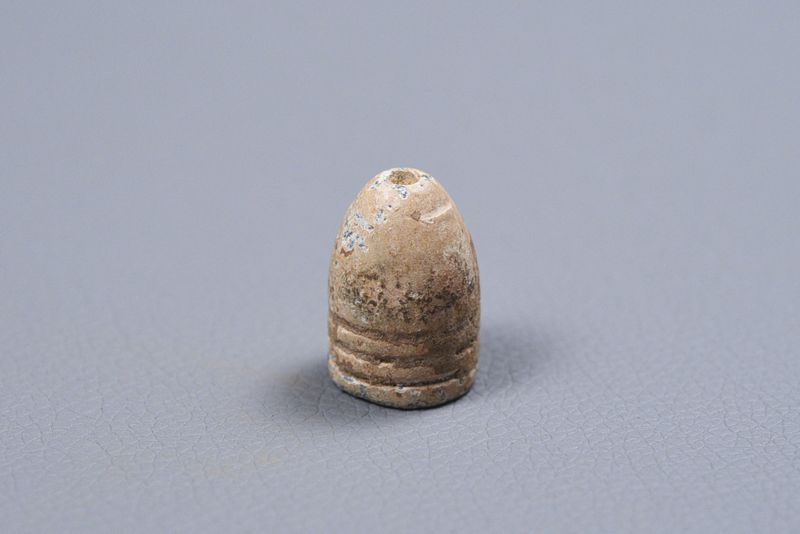 CIVIL WAR .69 CALIBER MINIE BALL, PULLED - COLD HARBOR CIVIL WAR .69 CALIBER MINIE BALL, PULLED - COLD HARBOR