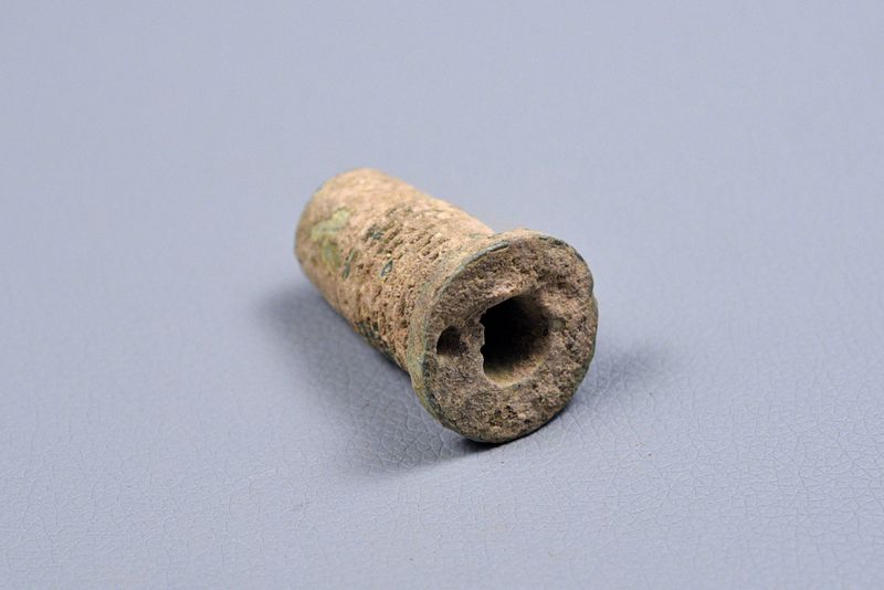 CIVIL WAR CONFEDERATE ARTILLERY COPPER FUSE ADAPTER - DUG