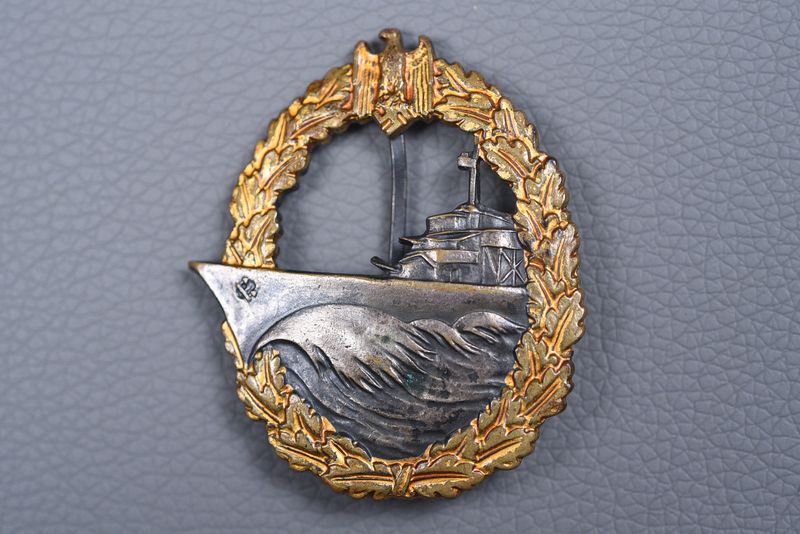 WWII GERMAN KRIEGSMARINE DESTROYER BADGE BY STEINHAUER &amp; LÜCK