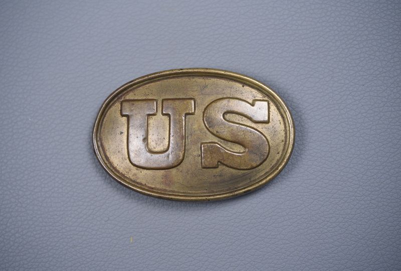 CIVIL WAR U.S. OVAL BELT BUCKLE w/PUPPY PAWS - NON-DUG CIVIL WAR U.S. OVAL BELT BUCKLE w/PUPPY PAWS - NON-DUG