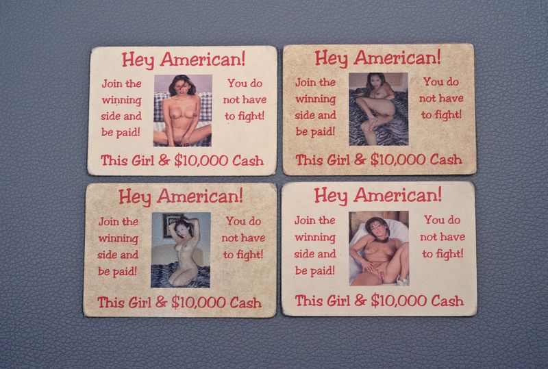 VIETNAM WAR DEFECTION CARDS - SET OF 4 VIETNAM WAR DEFECTION CARDS - SET OF 4