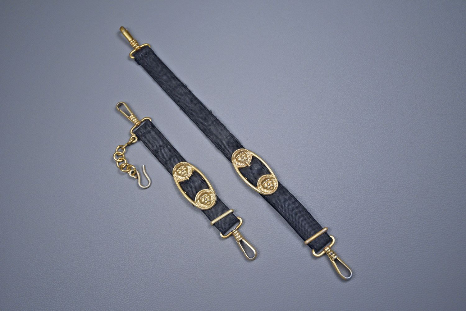 WWII GERMAN KRIEGSMARINE OFFICER'S DAGGER HANGERS WWII GERMAN KRIEGSMARINE OFFICER'S DAGGER HANGERS