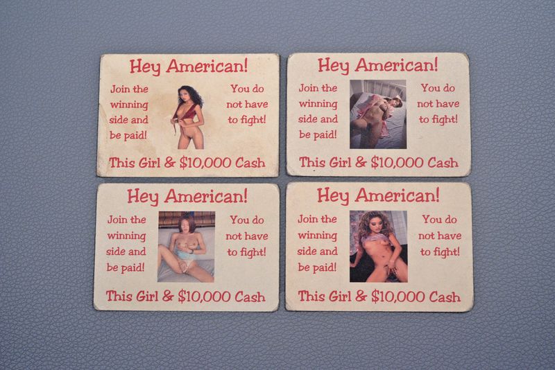 VIETNAM WAR DEFECTION CARDS - SET OF 4 VIETNAM WAR DEFECTION CARDS - SET OF 4