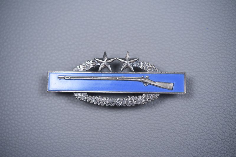 VIETNAM WAR COMBAT INFANTRY BADGE – 3rd AWARD, 70's MANUFACTURER