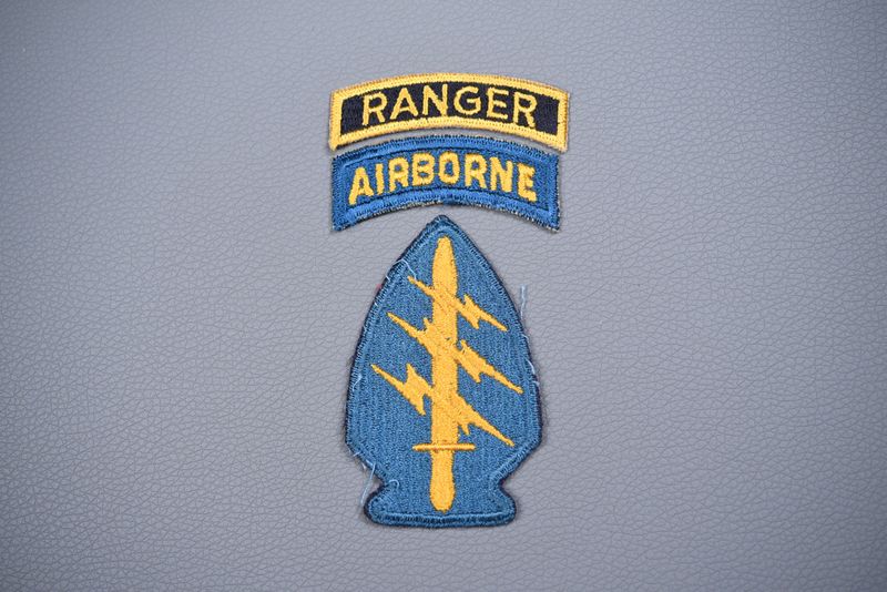 WWII US VIETNAM SPECIAL FORCES/RANGER PATCH w/TEAL TAB WWII US VIETNAM SPECIAL FORCES/RANGER PATCH w/TEAL TAB